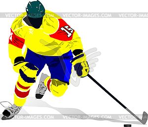 Ice hockey players - vector image