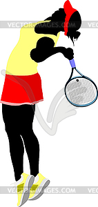 Tennis player - vector clip art