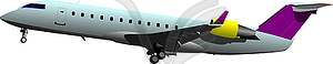 Airplane on air - vector image
