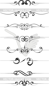 Decorative page rules - royalty-free vector clipart