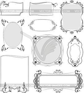 Collection of ornate frames - vector clip art