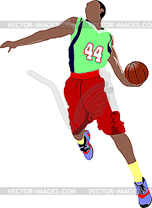 Basketball player - vector clipart