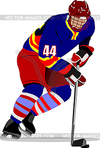 Ice hockey player - vector EPS clipart