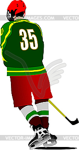 Ice hockey player - vector clipart