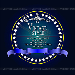 Vintage style card - vector clipart