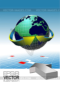 World globe - vector clipart / vector image