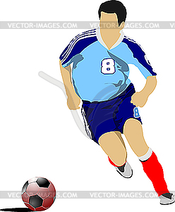 Soccer player - vector image