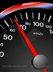 Speedometer - royalty-free vector clipart