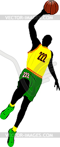 Basketball player - vector clipart