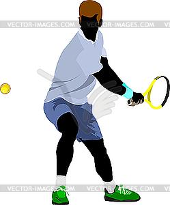 Tennis player - vector clipart