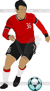 Soccer player - vector clipart