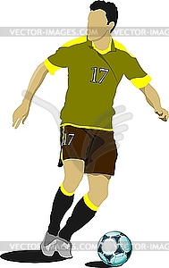 Soccer player - vector image