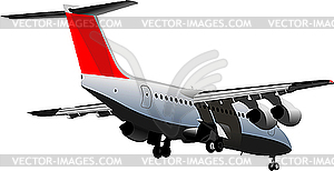 Passenger airplane - vector clipart