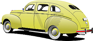 1950`s Luxury sedan - vector clip art