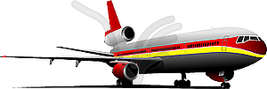 Passenger Airplane - vector clipart