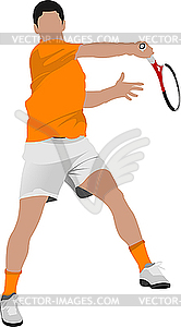 Tennis player - vector clip art