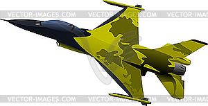 Air force jet fighter - vector clip art