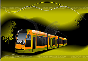 Tram - vector clip art