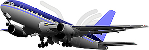 Passenger airplane - vector image