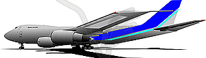 Passenger airplane - vector clipart