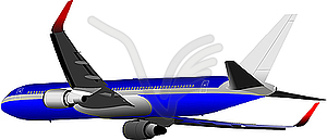 Passenger airplane - vector image