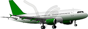Passenger airplane - vector image