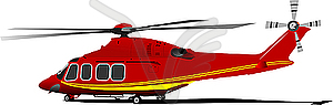 Вертолет - клипарт в формате EPS