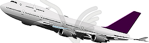 Passenger airplane - vector clipart