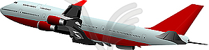Passenger airplane - vector clip art