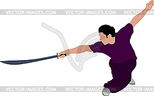 Wushu - vector image
