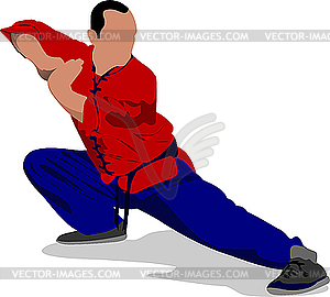 Wushu - vector clipart