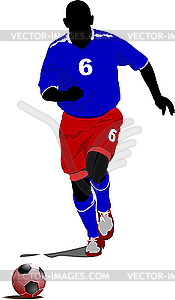 Soccer player - vector image