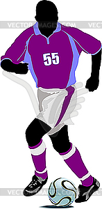 Soccer player - vector clipart