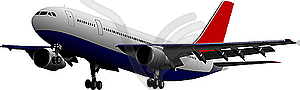 Passenger airplane - vector clipart / vector image