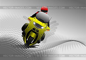 Biker - vector clipart