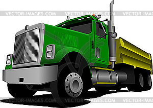 Green Tipper - vector clip art