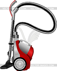 Home vacuum cleaner - vector clip art