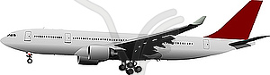Пассажирский самолет - изображение в векторе / векторный клипарт