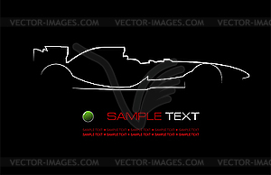 Car silhouette - vector clipart