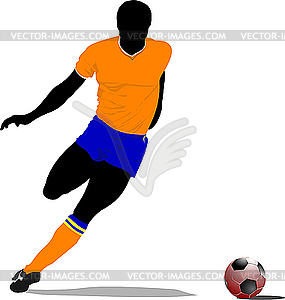 Soccer player - vector image