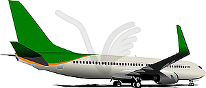 Passenger Airplane - vector image