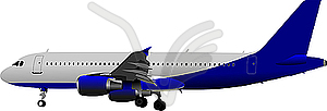 Passenger Airplane - vector clip art