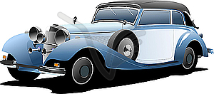 Old car - vector image