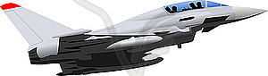 Combat aircraft - vector clipart