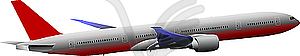 Passenger Airplane - royalty-free vector image