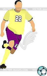 Soccer player - vector clipart / vector image