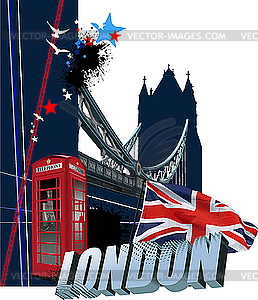 London - color vector clipart