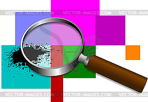 Magnifying glass - vector clipart