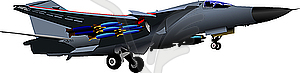 Combat aircraft - vector clip art