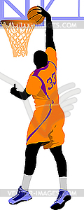 Basketball player - vector image